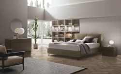 Letto Tomasella moderno matrimoniale imbottito
