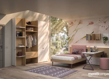 Cameretta Moretti Compact progettata da AF Casa Design Roma